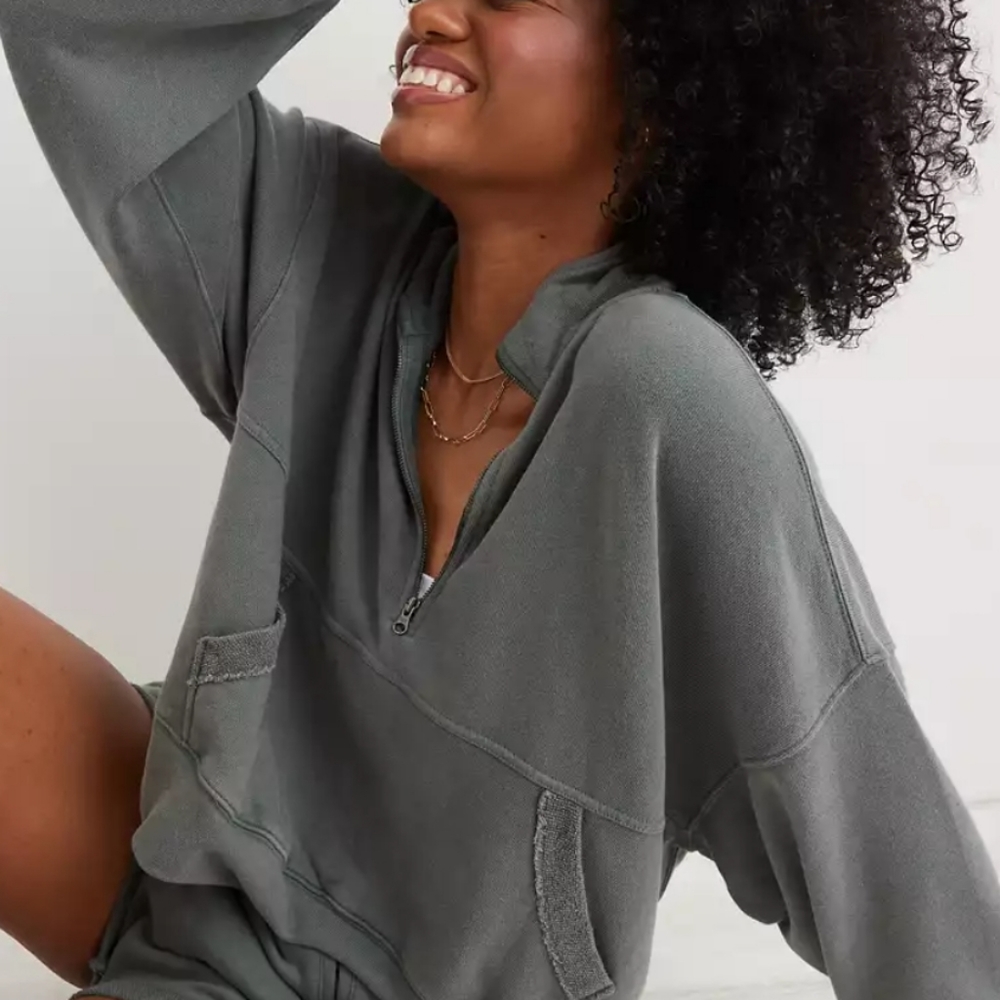 Chillax quarter zip sweatshirt